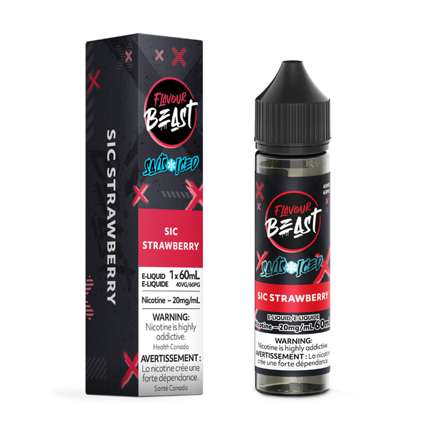 Flavour Beast Salts E-Liquid 60mL 20mg - Sic Strawberry Iced
