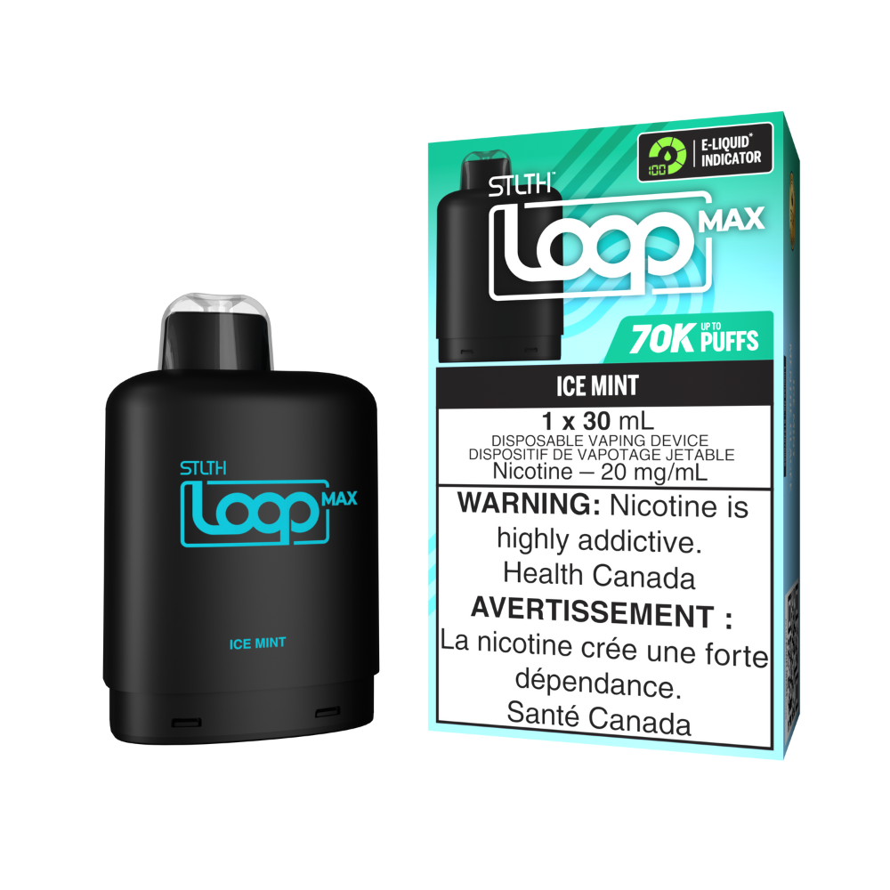 STLTH 70k Loop Max Pre-filled Vape Pod - Ice Mint | STLTH | Same-day GTA vape delivery