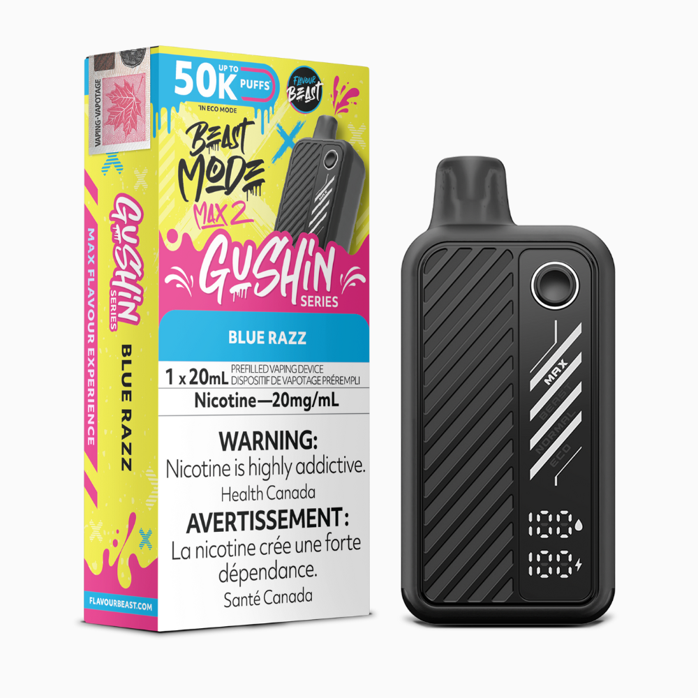 Flavour Beast Mode Max 2 Gushin - Blue Razz | Flavour Beast | Same-day GTA vape delivery