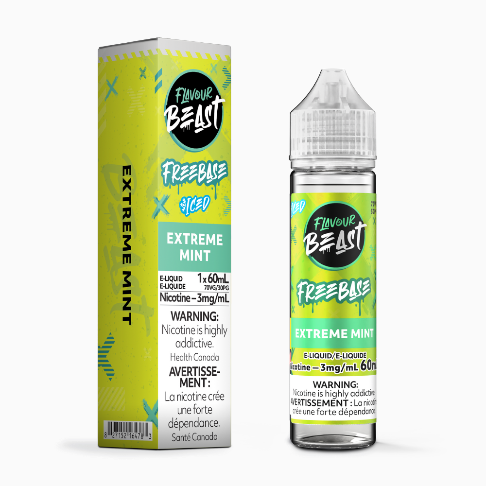 Flavour Beast Freebase E-Liquid 60mL 3mg - Extreme Mint Iced | Flavour Beast | Same-day GTA vape delivery