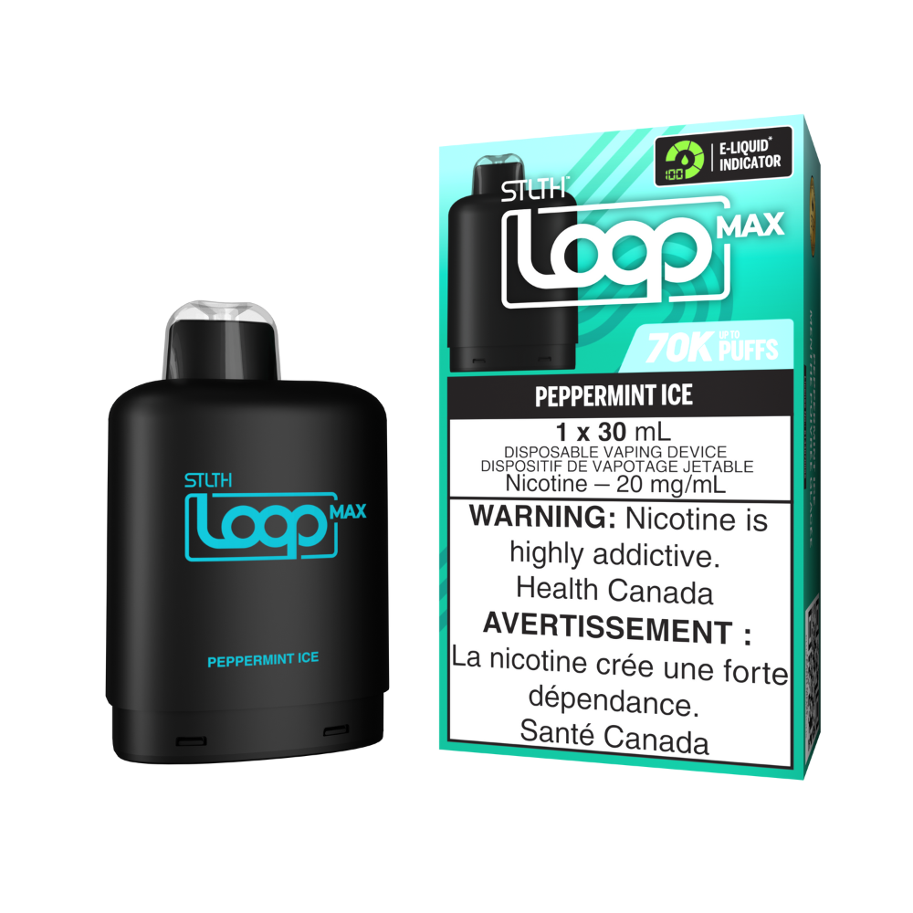 STLTH 70k Loop Max Pre-filled Vape Pod - Peppermint Ice | STLTH | Same-day GTA vape delivery
