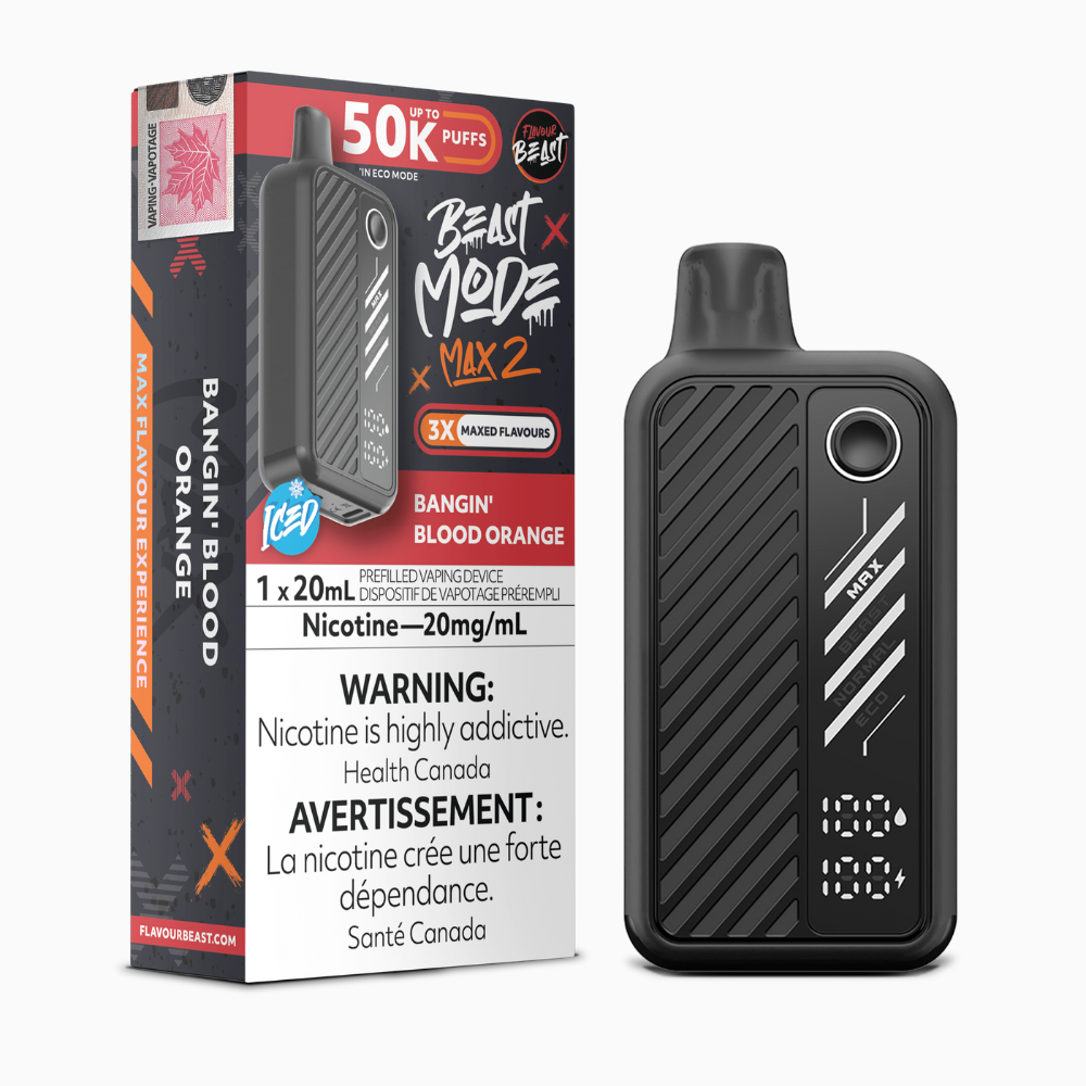 Flavour Beast Mode Max 2 - Bangin' Blood Orange Iced | Flavour Beast | Same-day GTA vape delivery