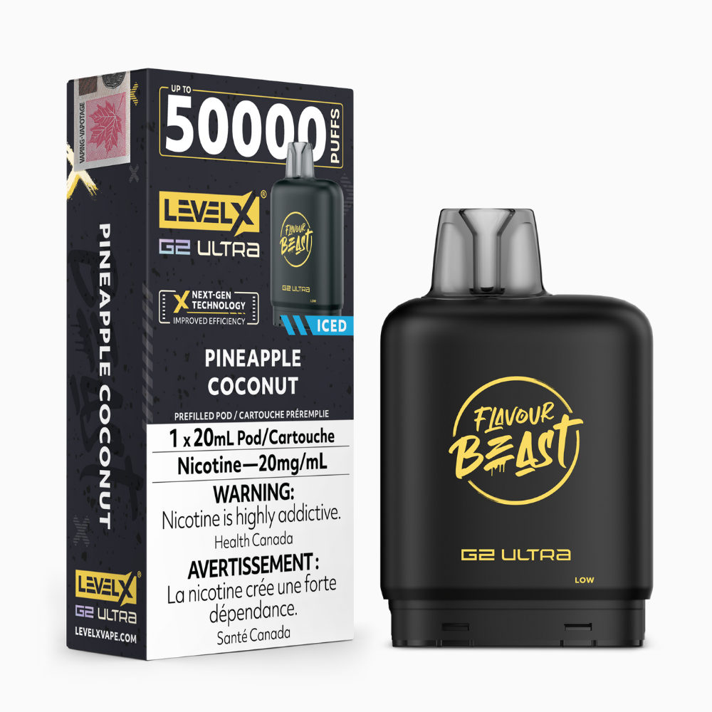 Flavour Beast Level X G2 Ultra - Pineapple Coconut | Level x FB G2 Ultra | Same-day GTA vape delivery