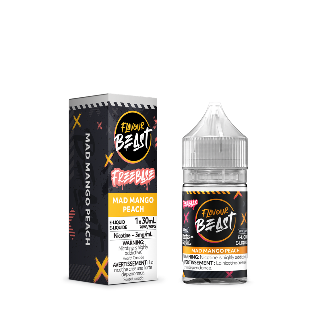 Flavour Beast Freebase E-Liquid 30mL 3mg - Mad Mango Peach