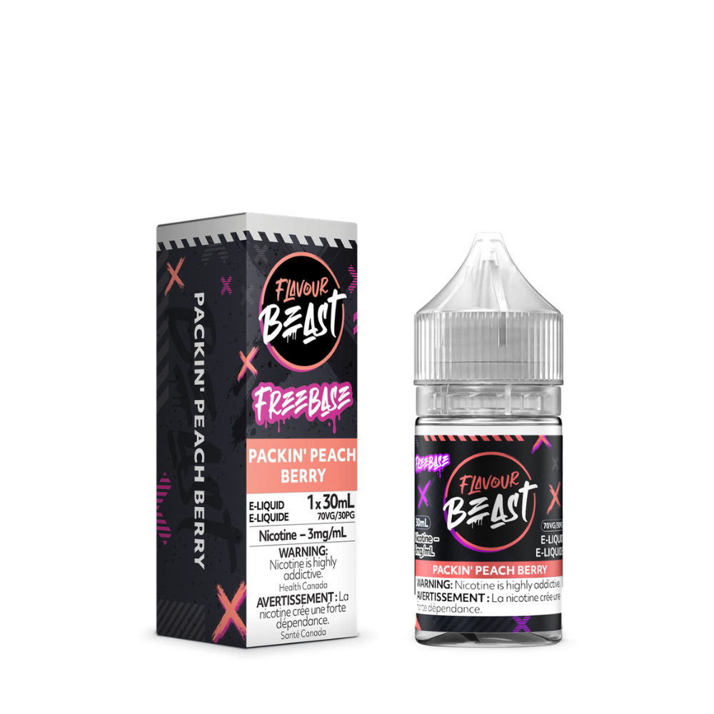 Flavour Beast Freebase E-Liquid 30mL 3mg - Packin' Peach Berry