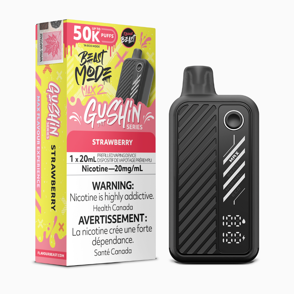 Flavour Beast Mode Max 2 Gushin - Strawberry | Flavour Beast | Same-day GTA vape delivery
