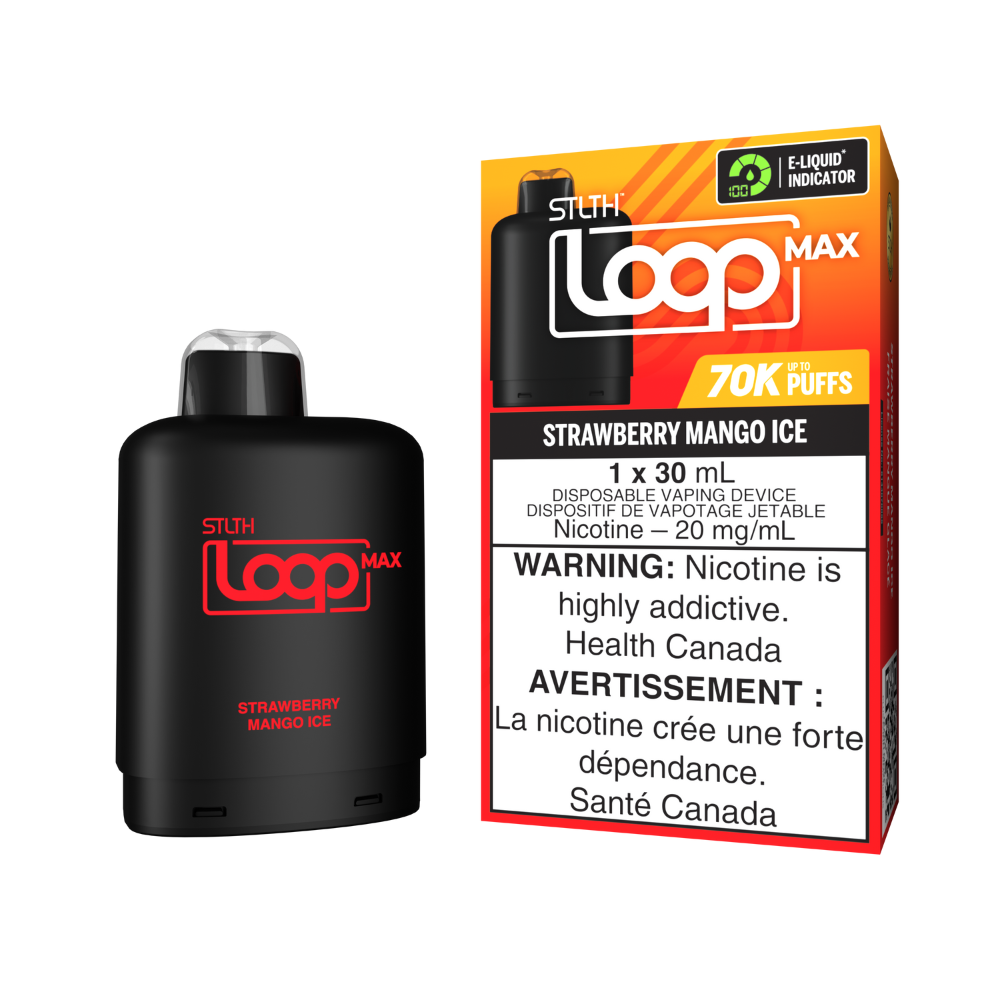 STLTH 70k Loop Max Pre-filled Vape Pod - Strawberry Mango Ice | STLTH | Same-day GTA vape delivery