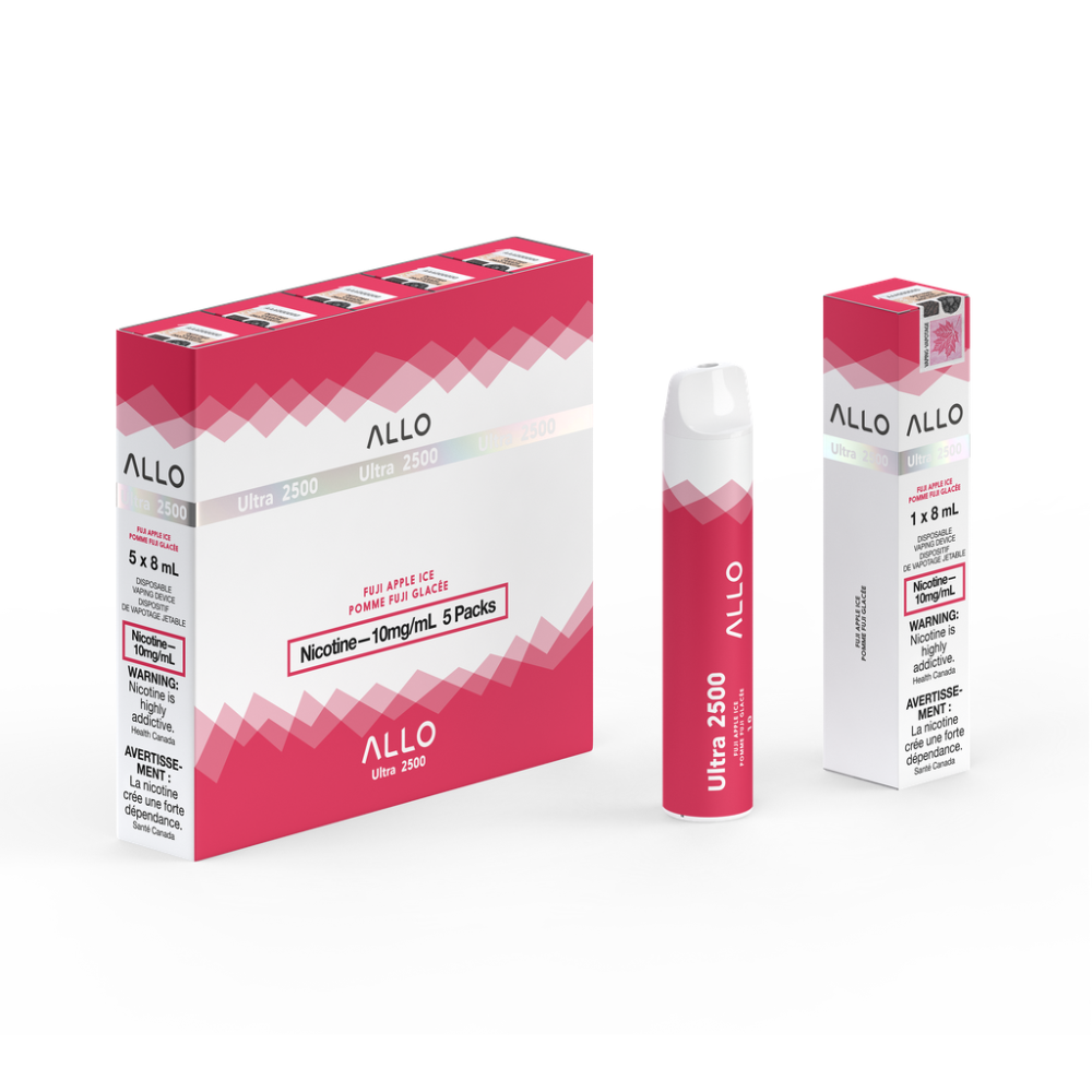 ALLO Ultra Fuji Apple Ice 8mL 2500 Puffs 10 mg
