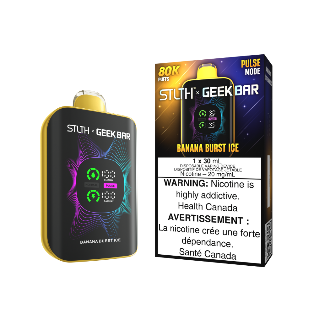 Stlth x Geek Bar 80k Disposable - Banana Burst Ice | Stlth x Geek Bar | Same-day GTA vape delivery