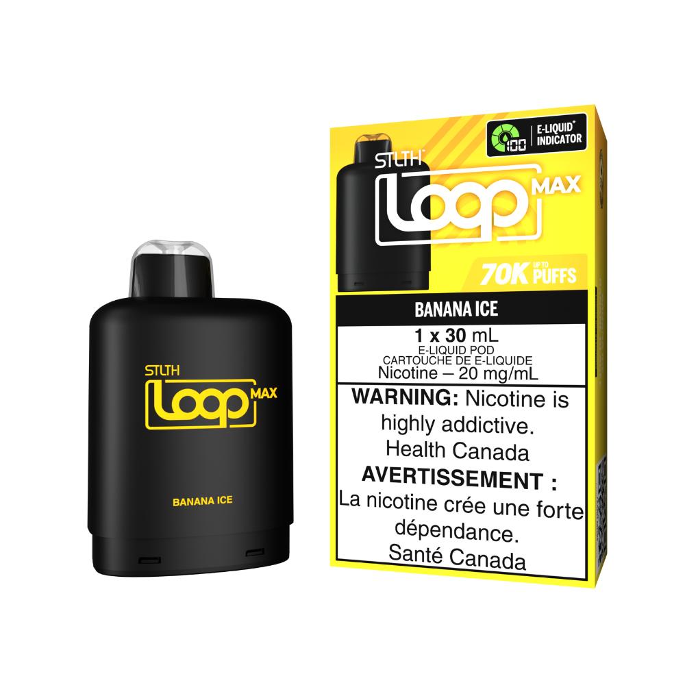STLTH 70k Loop Max Pre-filled Vape Pod - Banana Ice