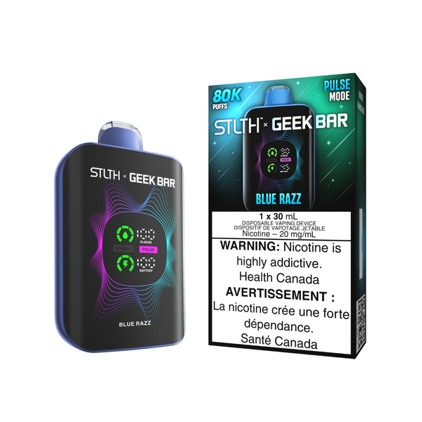 Stlth x Geek Bar 80k Disposable Vape - Blue Razz