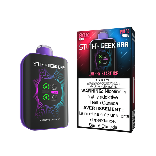 Stlth x Geek Bar 80K  Disposable vape - Cherry Blast Ice