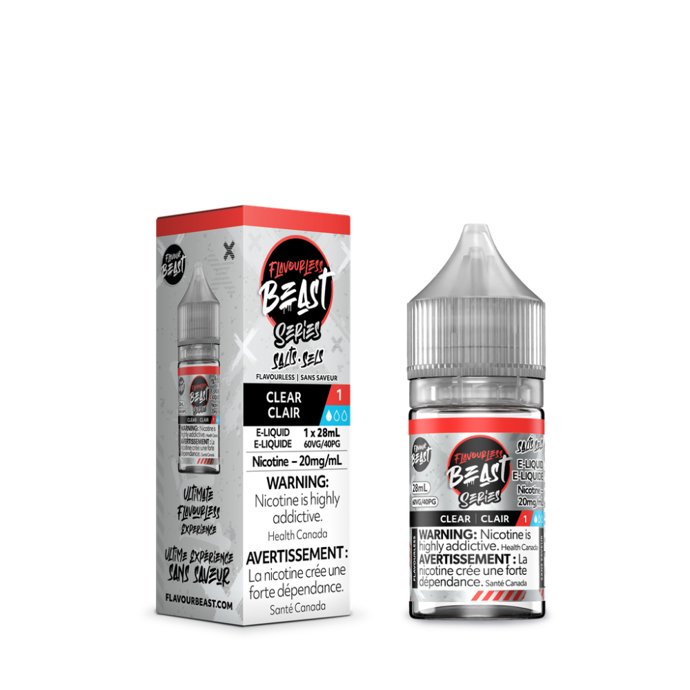 Flavour Beast Salts E-Liquid 28mL 20mg - Clear - Flavourless