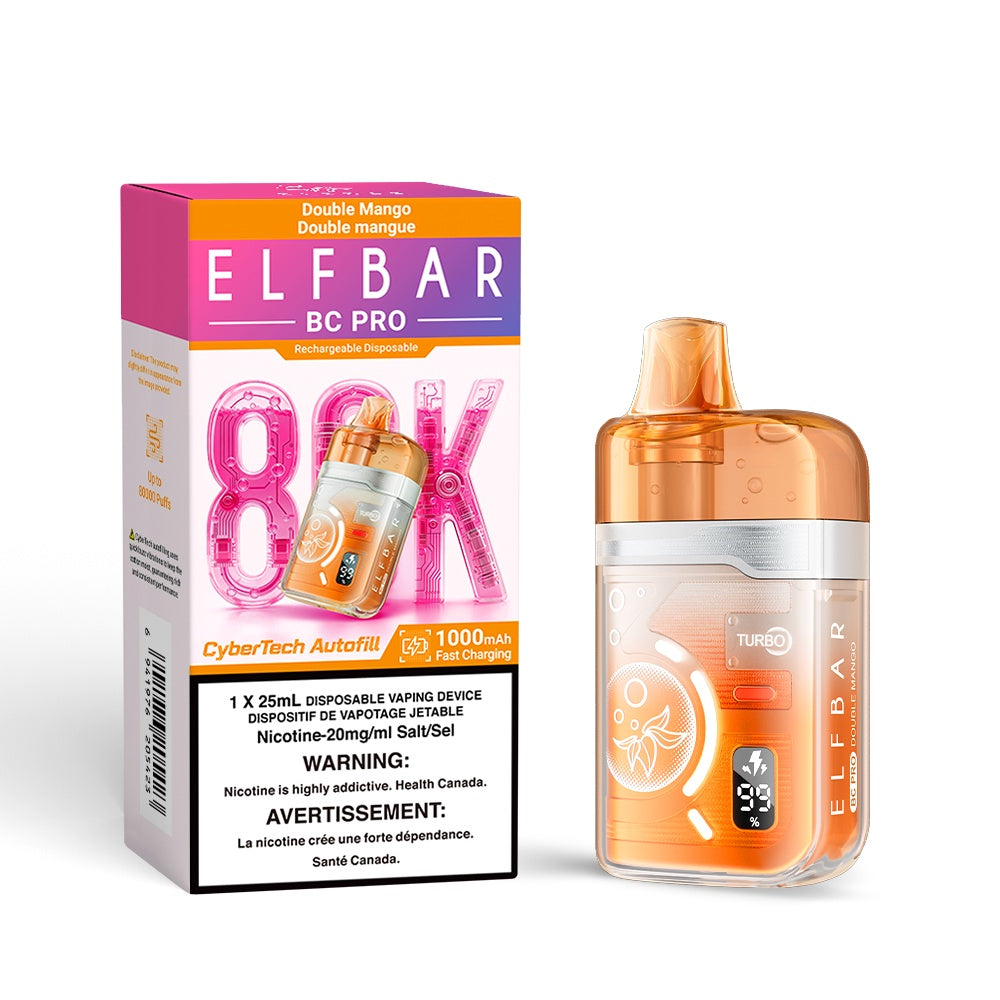 Elf Bar BC Pro 80K Disposable Vape - Double Mango | Elf Bar | Same-day GTA vape delivery