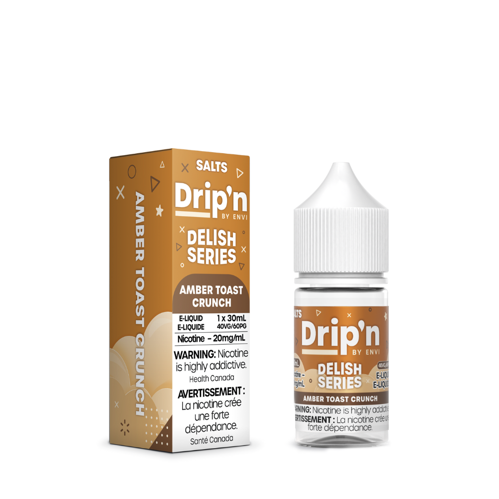 Drip'n Salts Delish Series - Amber Toast Crunch | Dripn By Envi | Same-day GTA vape delivery