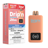 Drip'n By Envi 70k - Peach Blue Razz Ice | Drip'n By Envi | Same-day GTA vape delivery