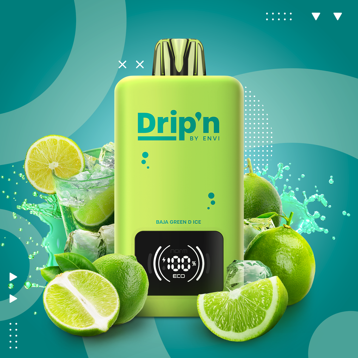 Drip'n By Envi 70k - Baja Green D Ice disposable vape