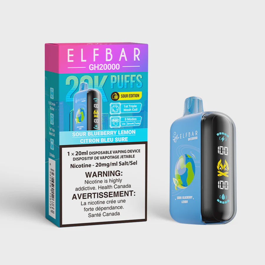 Elf Bar GH20000 - Sour Blueberry Lemon | Elf Bar | Same-day GTA vape delivery