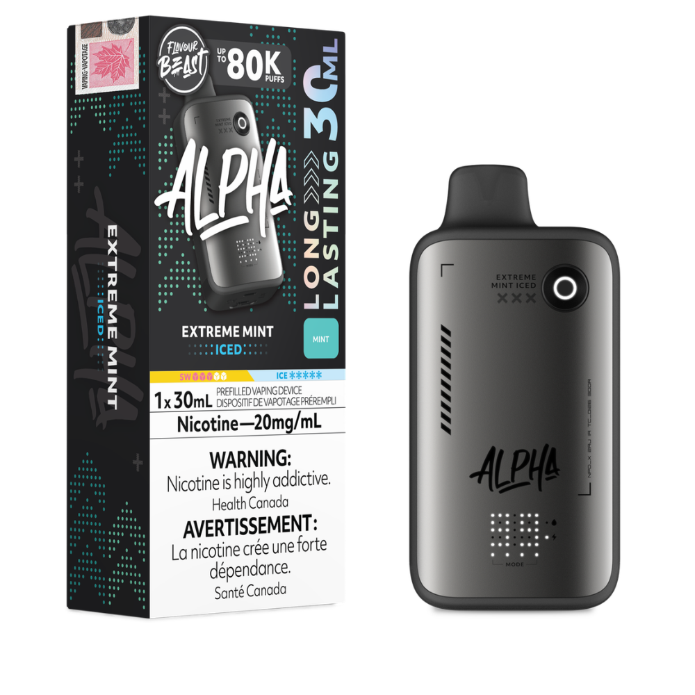 Flavour Beast Alpha  Disposable Vape - 80K Puffs - Extreme Mint Iced