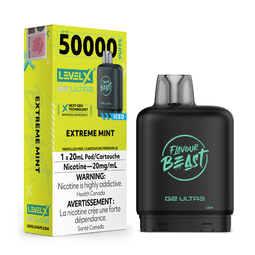 Flavour Beast Level X G2 Ultra -  Extreme Mint | Level x FB G2 Ultra | Same-day GTA vape delivery