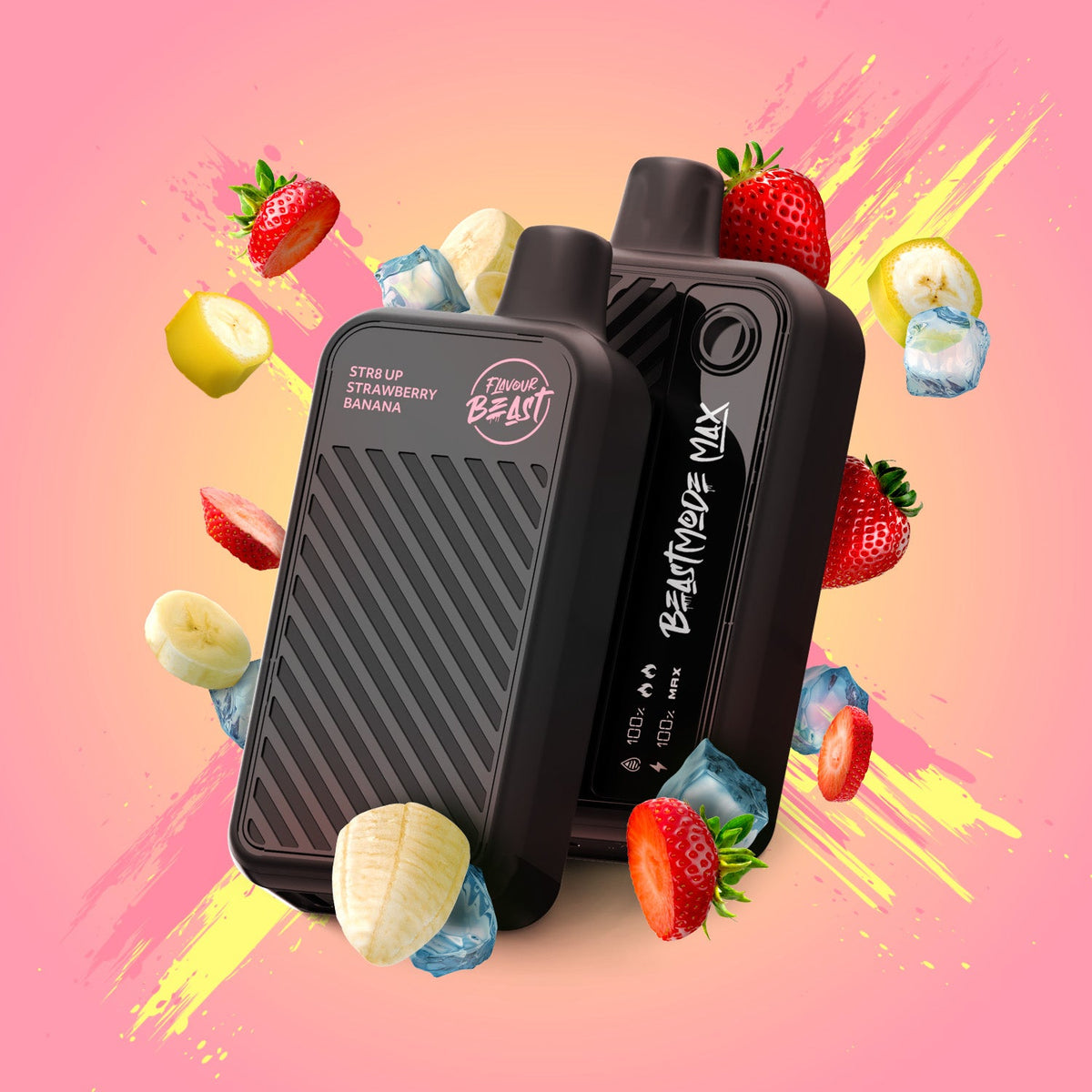 Flavour Beast - Beast Mode Max Disposable Vape - Str8 Up Strawberry Banana
