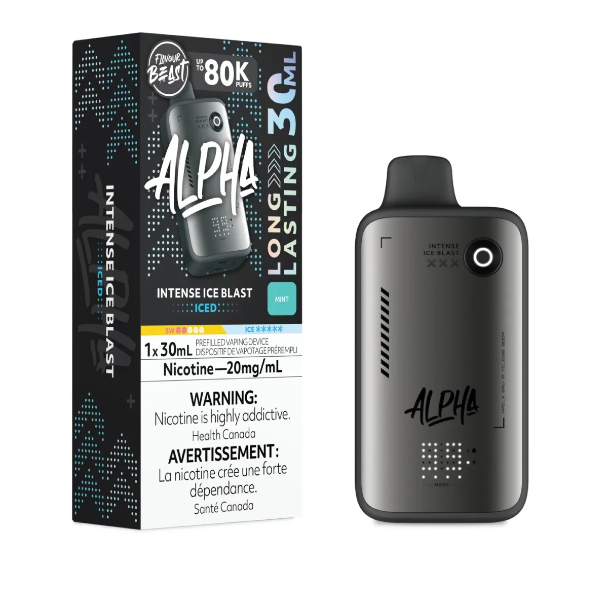 Flavour Beast Alpha Disposable Vape -  80K Puffs - Intense Ice Blast