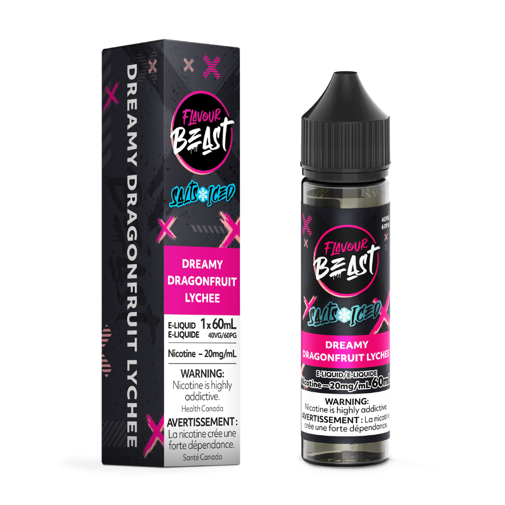 Flavour Beast Salts E-Liquid 60mL 20mg - Dreamy Dragonfruit Lychee Iced