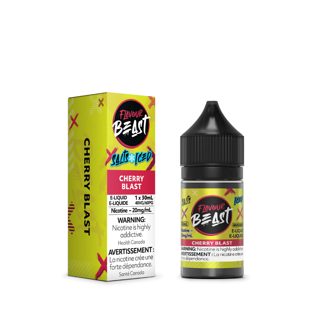 Flavour Beast Salts Iced Cherry Blast 30mL 20mg | Flavour Beast | Same-day GTA vape delivery