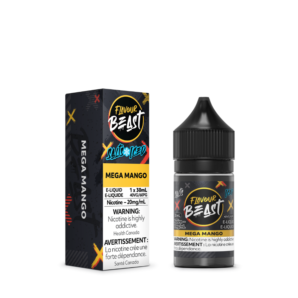 Flavour Beast Salts Iced Mega Mango 30mL 20mg | Flavour Beast | Same-day GTA vape delivery