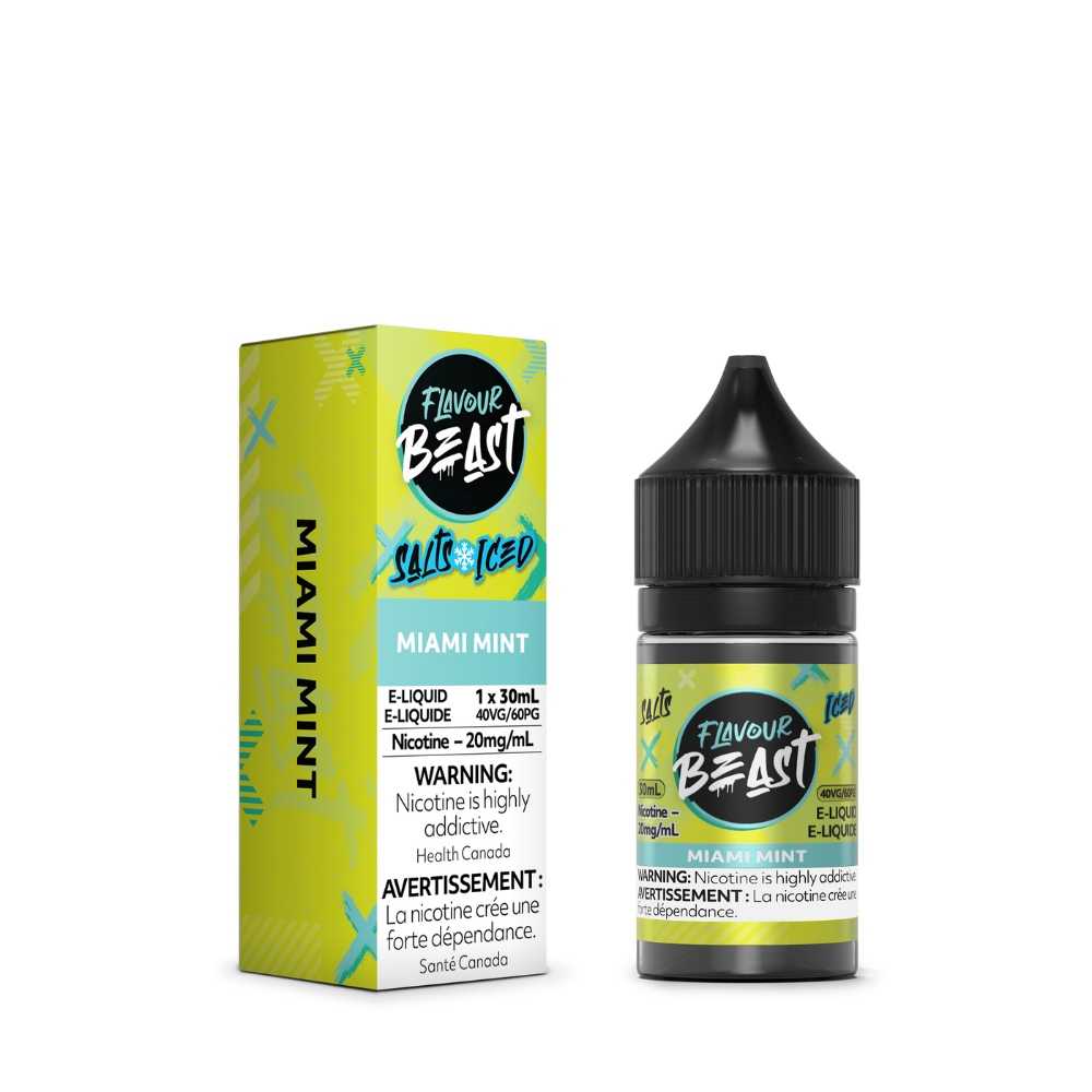 Flavour Beast Salts Iced Miami Mint 30mL 20mg | Flavour Beast | Same-day GTA vape delivery