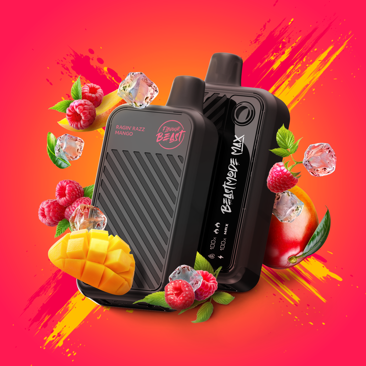 Flavour Beast - Beast Mode Max Disposable Vape - Ragin' Razz Mango