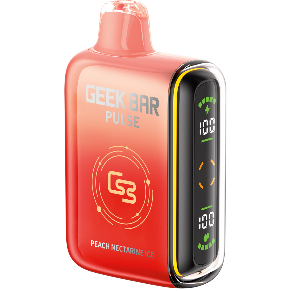 Geek Bar Pulse Disposable 16 mL Peach Nectarine Ice 9000 Puffs 20mg disposable vape