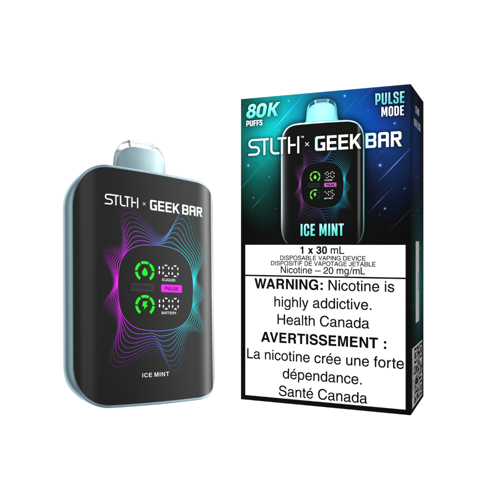Stlth x Geek Bar 80K  Disposable vape - Ice Mint | Stlth x Geek Bar | Same-day GTA vape delivery