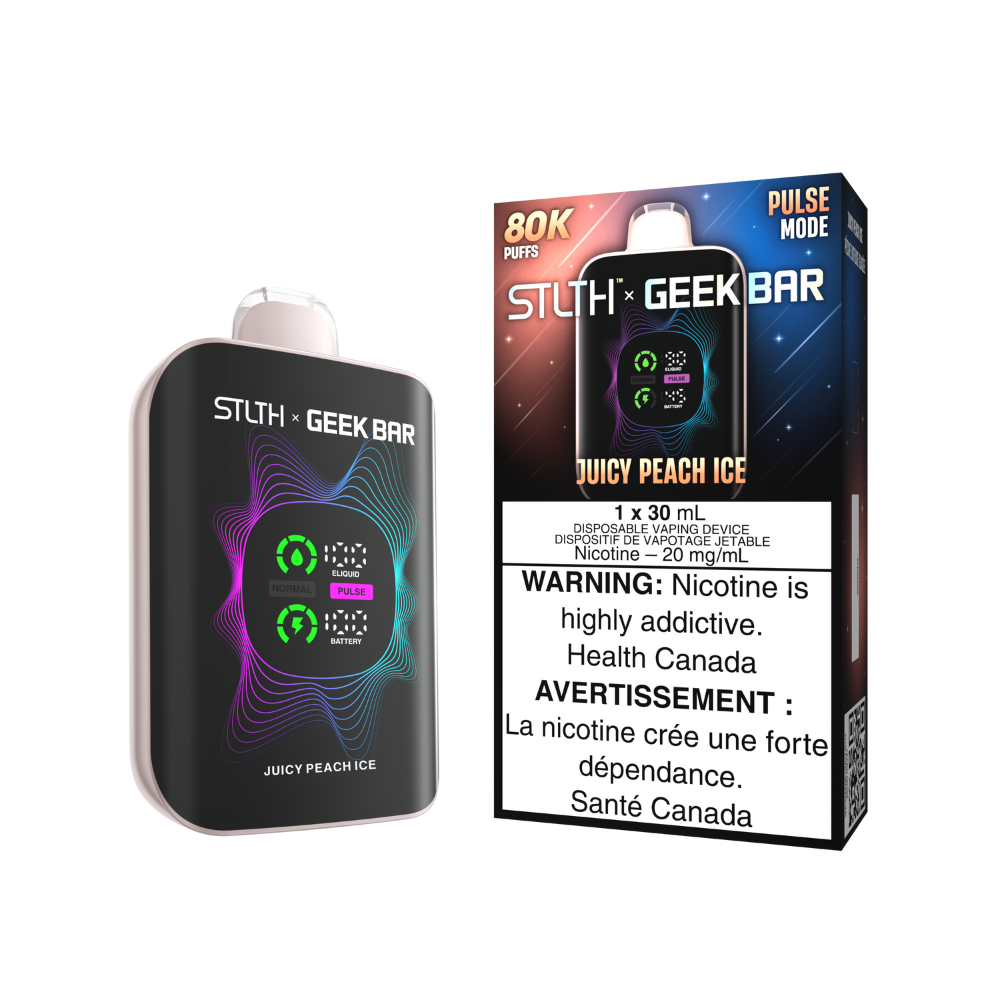 Stlth x Geek Bar 80K Disposable Vape - Juicy Peach Ice | Stlth x Geek Bar | Same-day GTA vape delivery