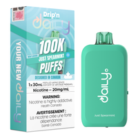 Drip'n Daily Disposable Vape - 100K Puffs - 30mL - Just Spearmint