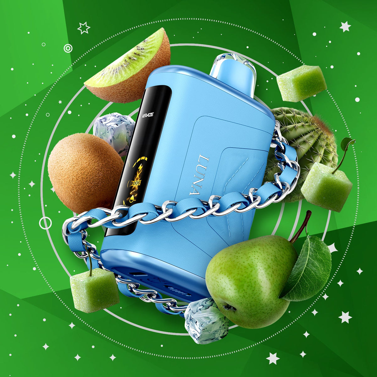 Kraze Luna 42K Puffs – Kiwi Pear Cactus G Ice