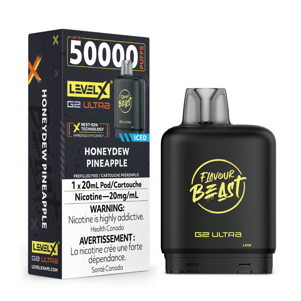 Level X Flavour Beast G2 Ultra - Honeydew Pineapple Iced