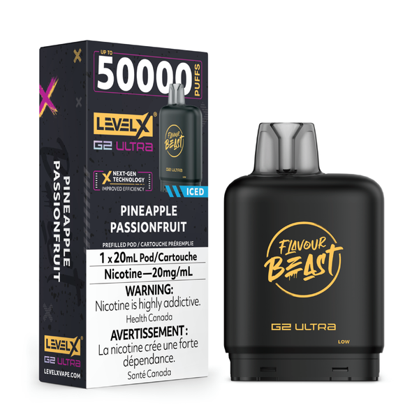 Level X Flavour Beast G2 Ultra - Pineapple Passionfruit Iced