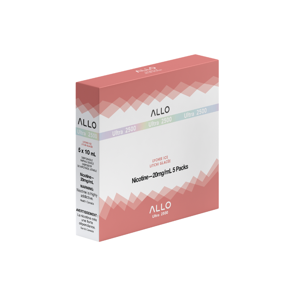 ALLO Ultra 2500 Lychee Ice 8mL 2500 Puffs 20mg disposable vape