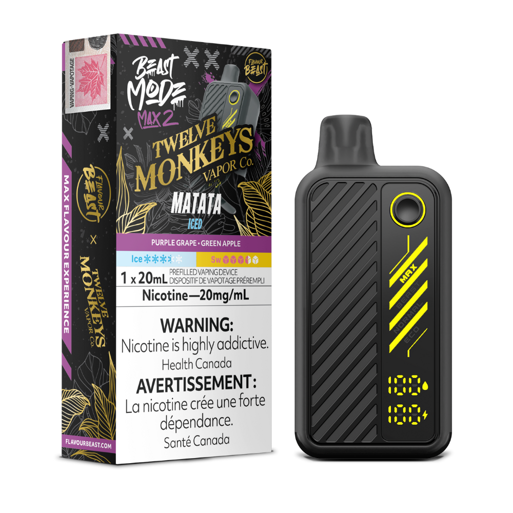 Flavour Beast Mode Max 2 X Twelve Monkeys Disposable Vape - Matata Iced | Flavour Beast | Same-day GTA vape delivery