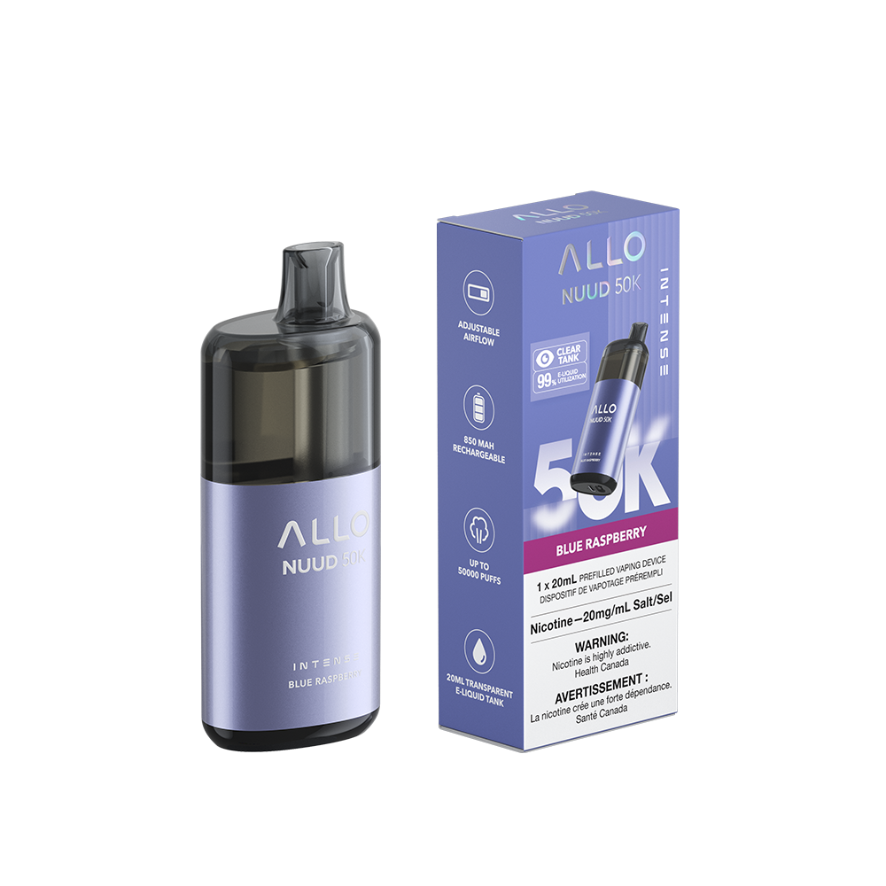 Allo Intense Nuud 50K Disposable Vape - Blue Raspberry | ALLO | Same-day GTA vape delivery