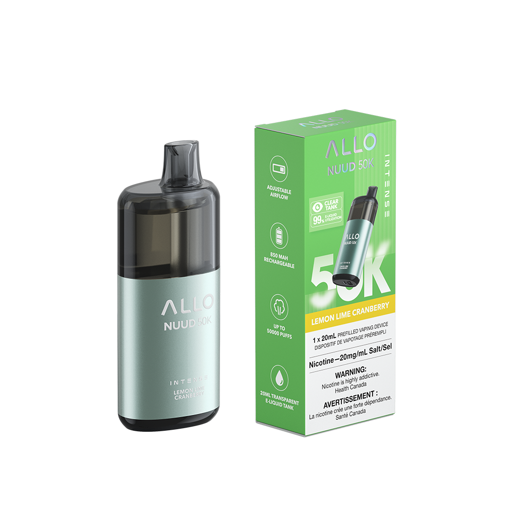 Allo Intense Nuud 50K Disposable Vape - Lemon Lime Cranberry | ALLO | Same-day GTA vape delivery