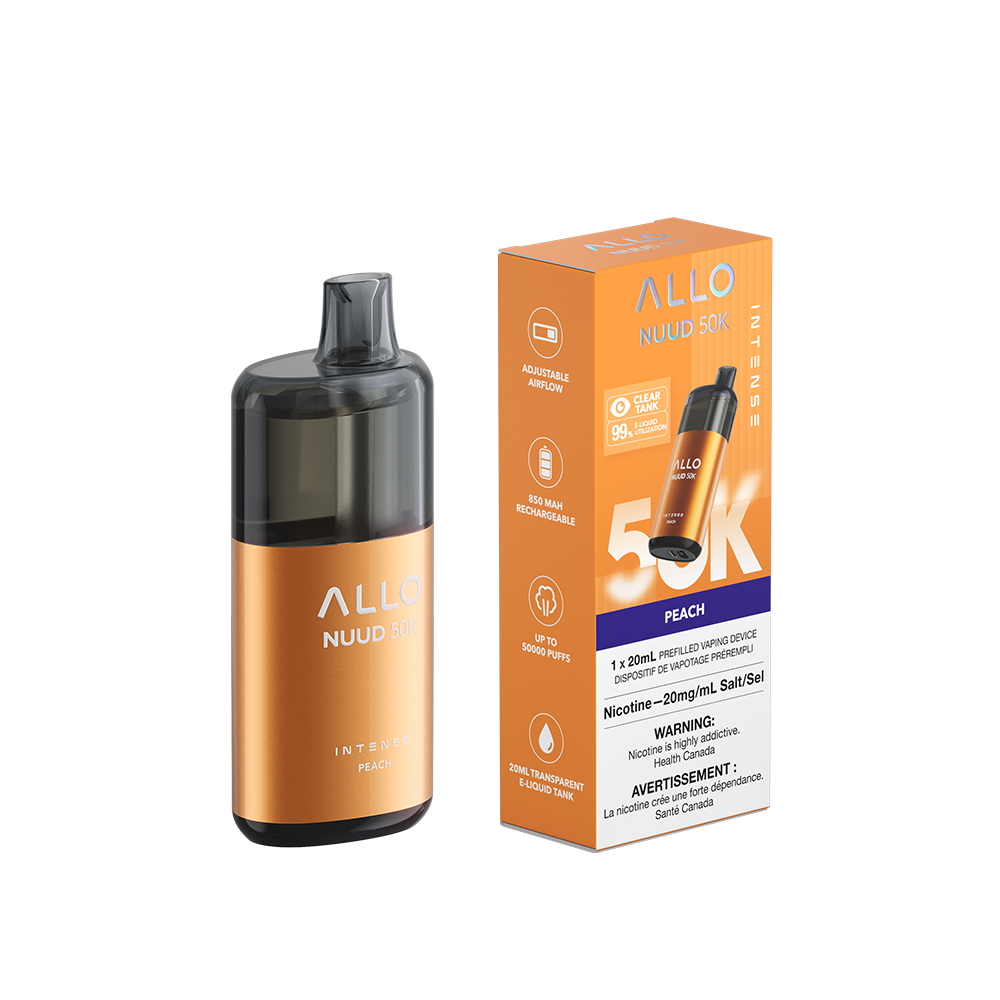 Allo Intense Nuud 50K Disposable Vape - Peach | ALLO | Same-day GTA vape delivery