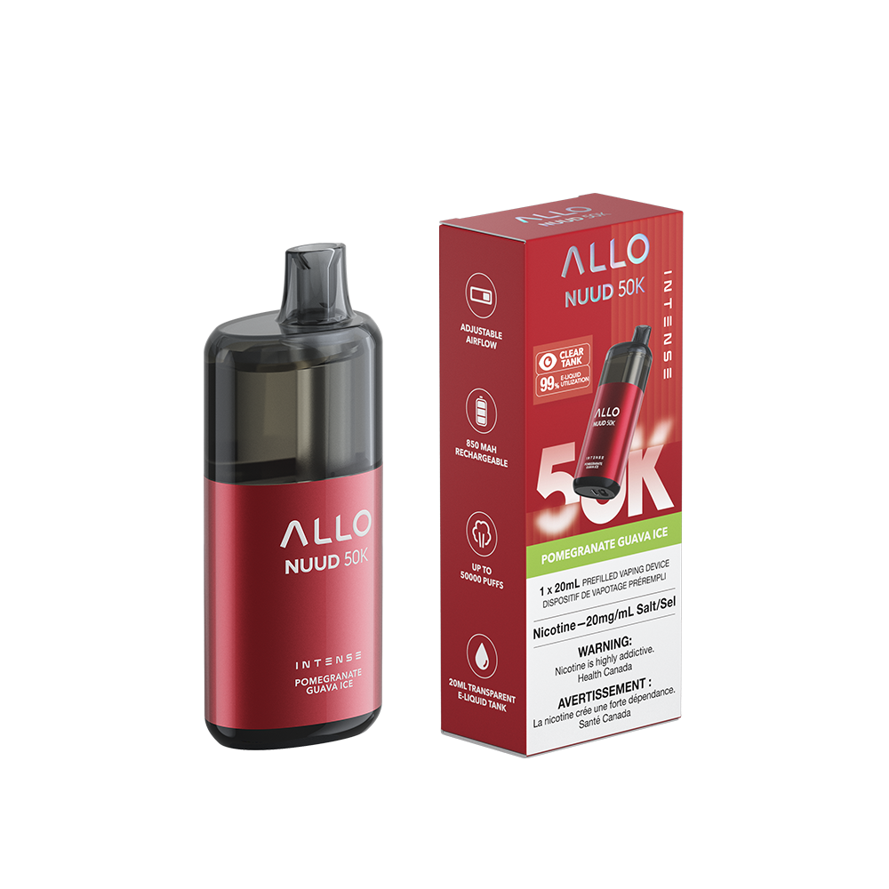 Allo Intense Nuud 50K Disposable Vape - Pomegranate Guava Ice | ALLO | Same-day GTA vape delivery