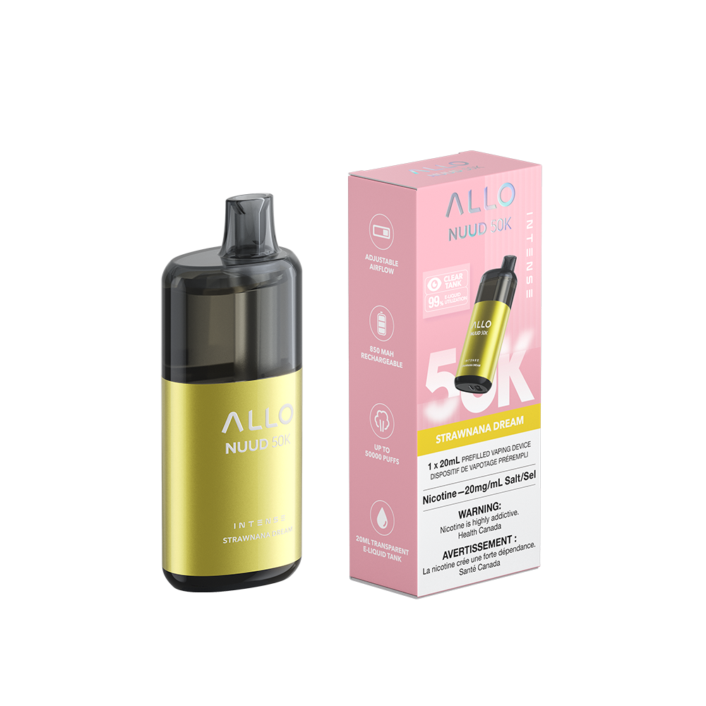 Allo Intense Nuud 50K Disposable Vape - Strawnana Dream | ALLO | Same-day GTA vape delivery