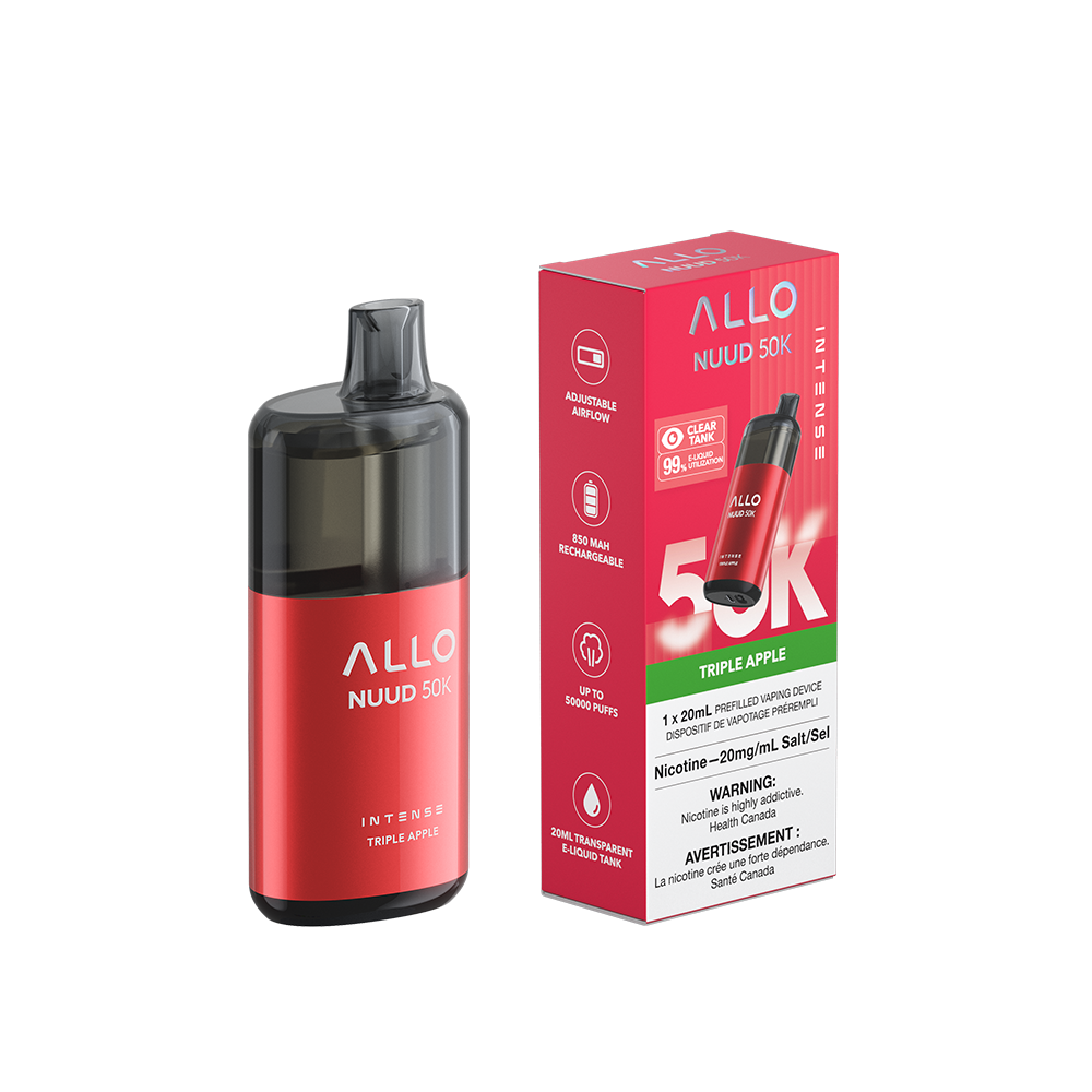 Allo Intense Nuud 50K Disposable Vape - Triple Apple | ALLO | Same-day GTA vape delivery