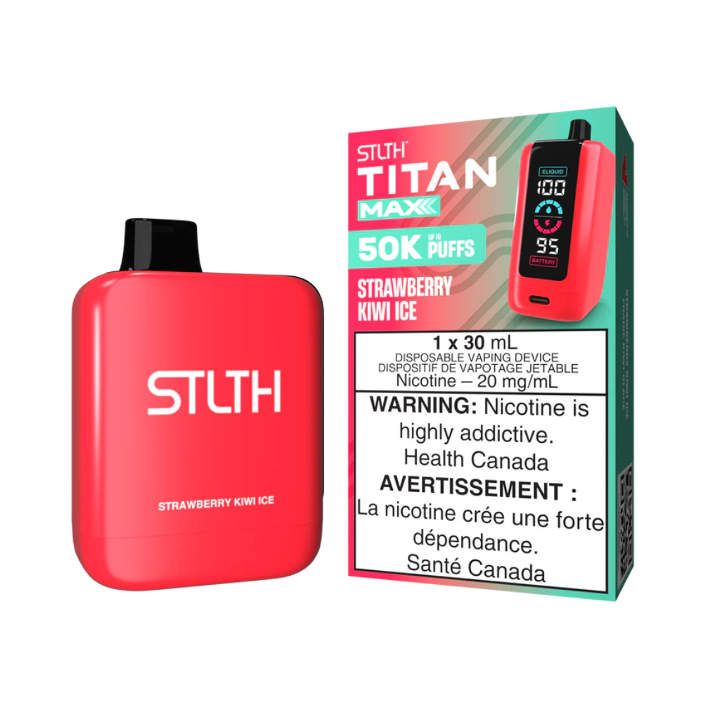 STLTH  Titan Max Disposable Vape - Strawberry Kiwi Ice | STLTH | Same-day GTA vape delivery