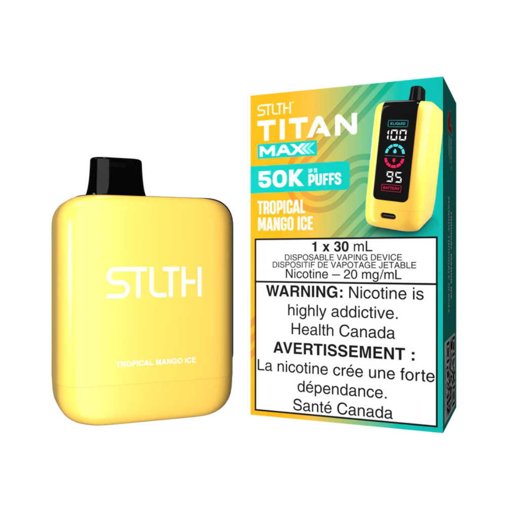 STLTH  Titan Max Disposable Vape - Tropical Mango Ice | STLTH | Same-day GTA vape delivery