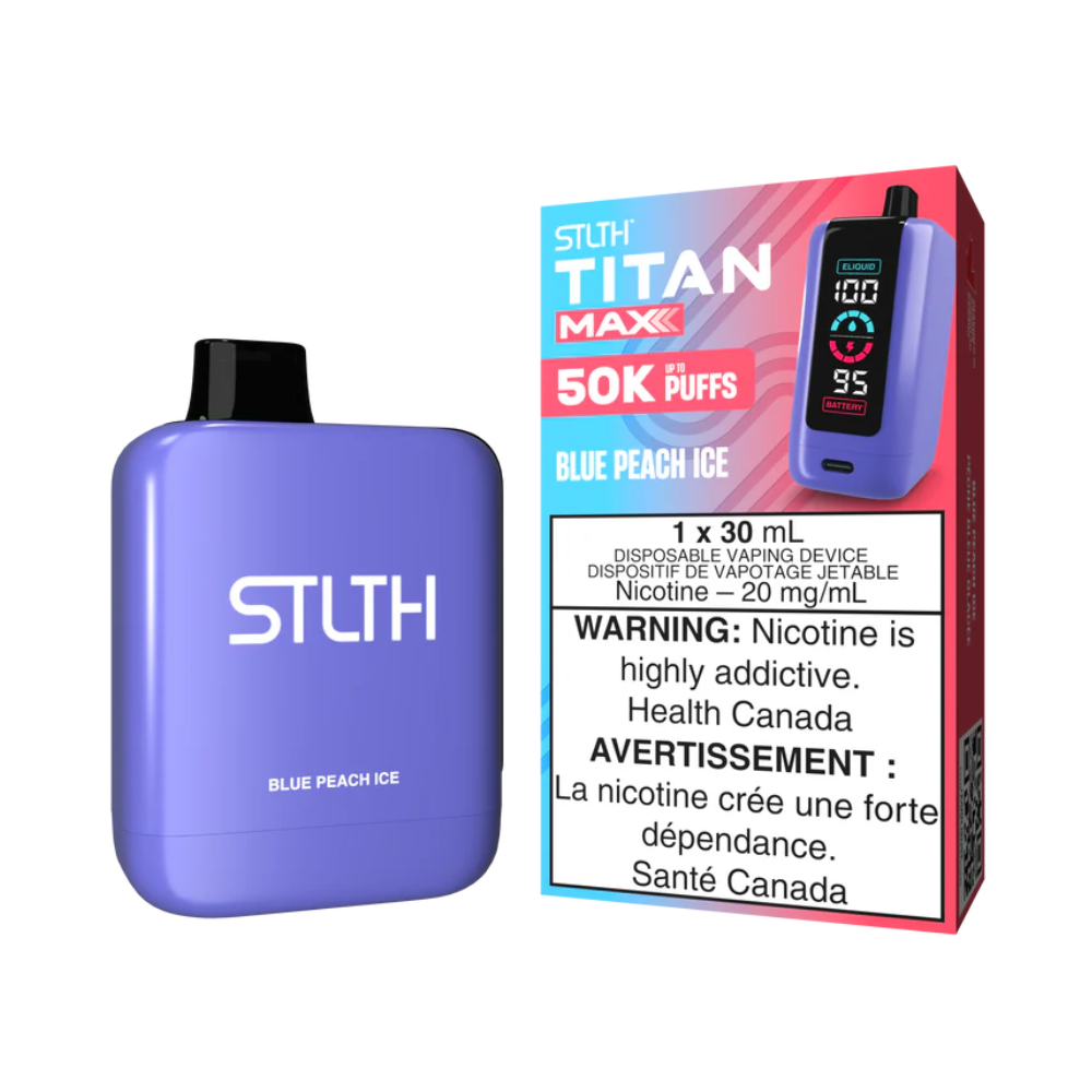 STLTH  Titan Max Disposable Vape - Blue Peach Ice | STLTH | Same-day GTA vape delivery