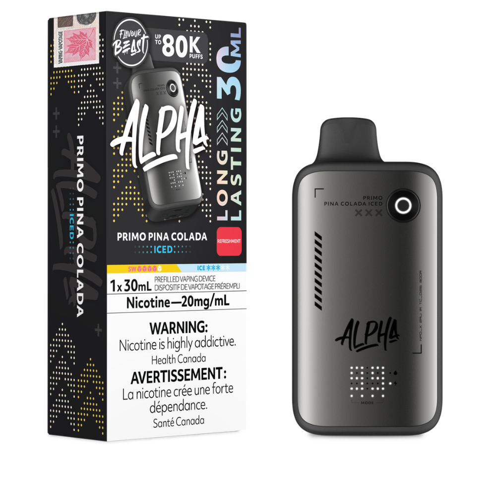 Flavour Beast Alpha  Disposable Vape - 80K Puffs - Primo Pina Colada Iced